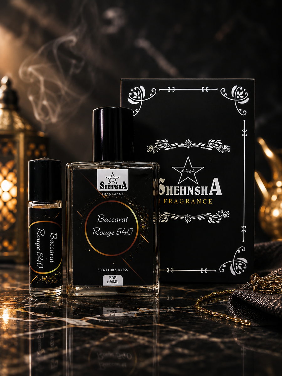 Baccarat Rouge 540 by Shehnsha Fragrance - 50ml EDP with roll-on and luxury box